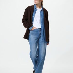 Uniqlo Women's High Rise Jeans - Light Blue